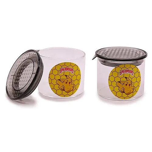 Air Tight Glass Jar with Color Print