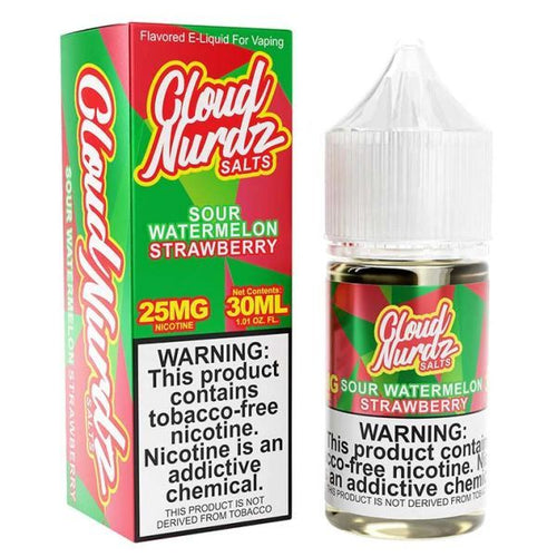 Cloud Nurdz TFN Salts Sour Watermelon Strawberry