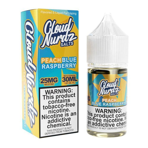 Cloud Nurdz TFN Salts Peach Blue Raspberry