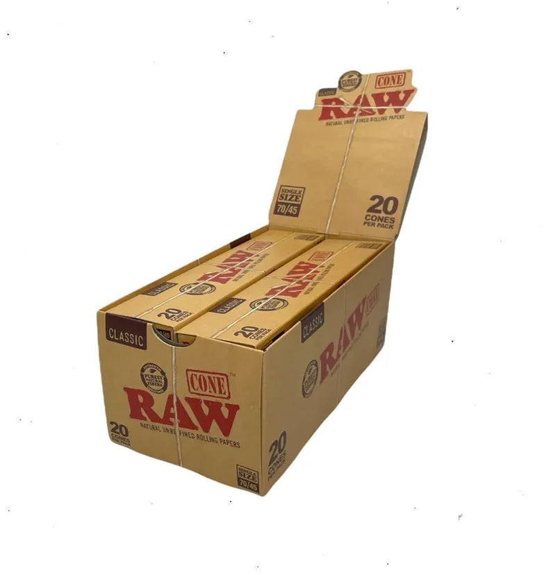 RAW - Classic 20pk Pre Roll Cones (70mm/45mm)