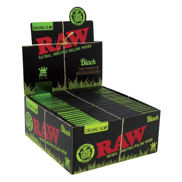 RAW - Organic Black King Size Slim Papers