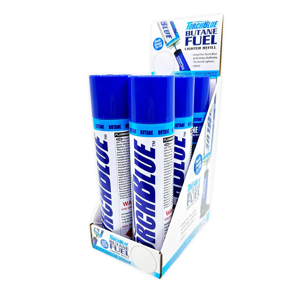 300ML Torch Blue Butane Refill